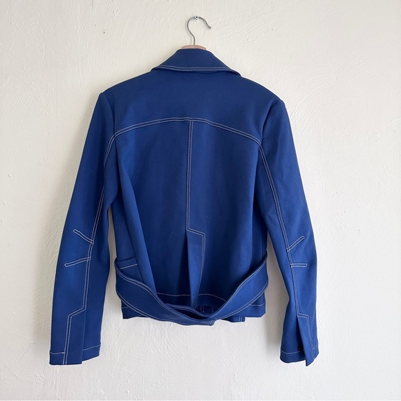 Derek Lam 10 Crosby Belted Collar Button Jacket - Picture 6 of 8